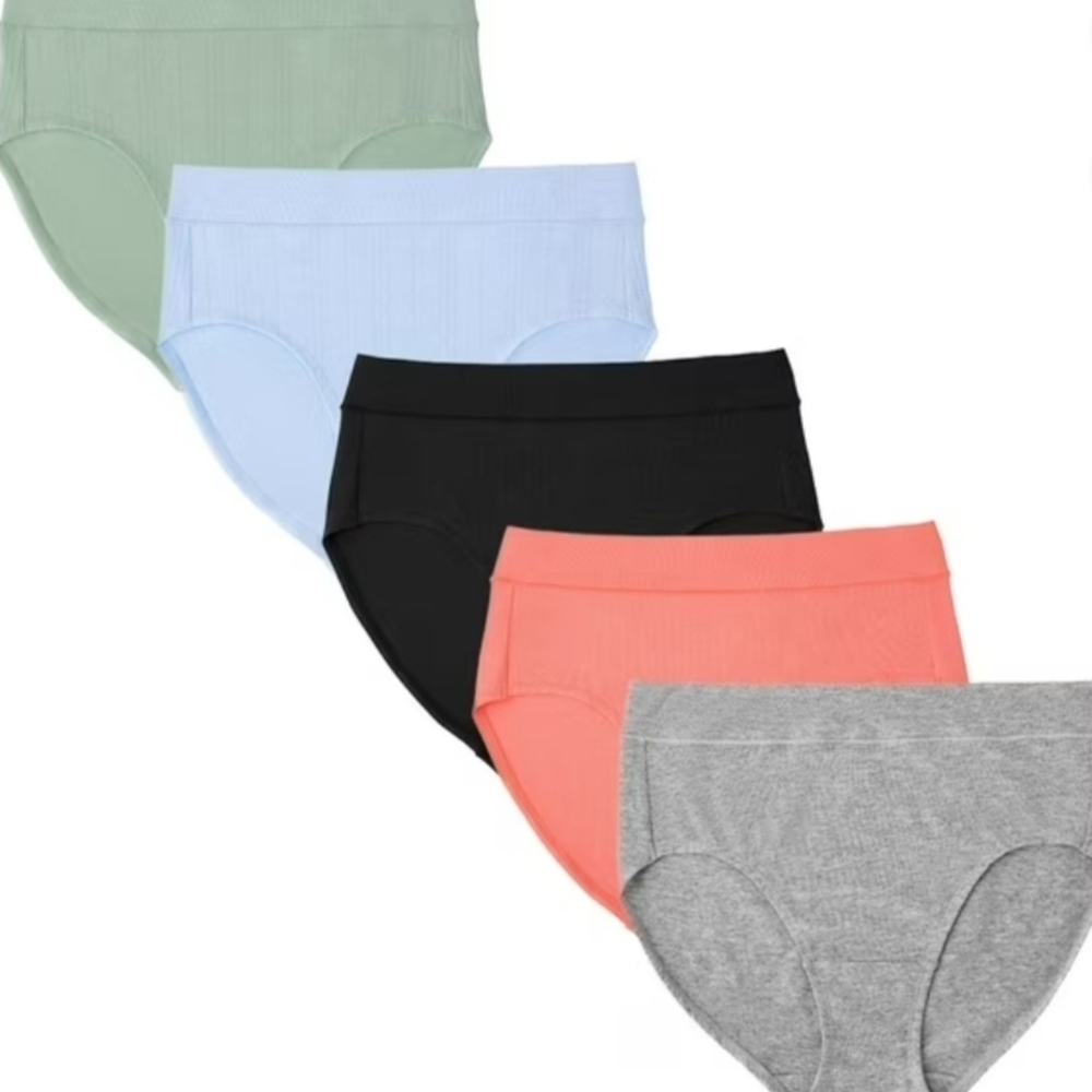 Members Mark 5 Pack Supersoft Cotton Brief Womens Size Small